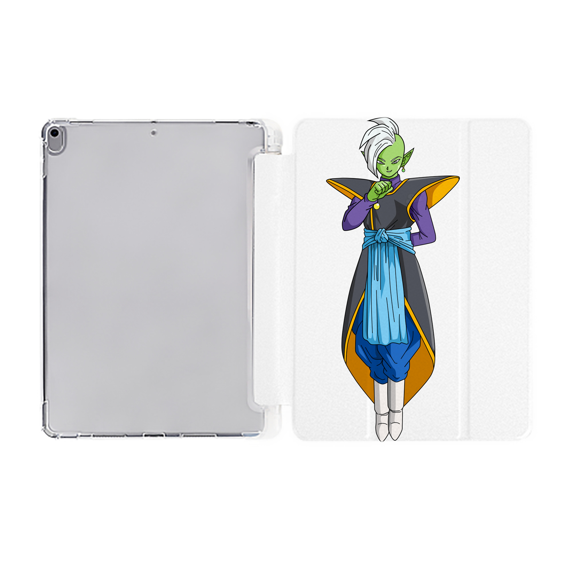 （画像用） ドラゴンボール DRAGON BALL IPad ケース ペン収納付き 三つ折りスタンド PUレザー×シリコン 対応機種9.5/10.5/10.9インチ